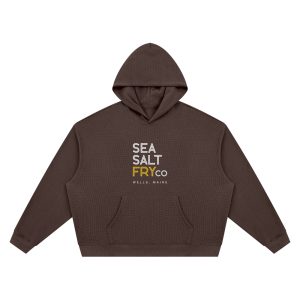 FryCo 'Stay Salty' Unisex Waffle Boxy Hoodie